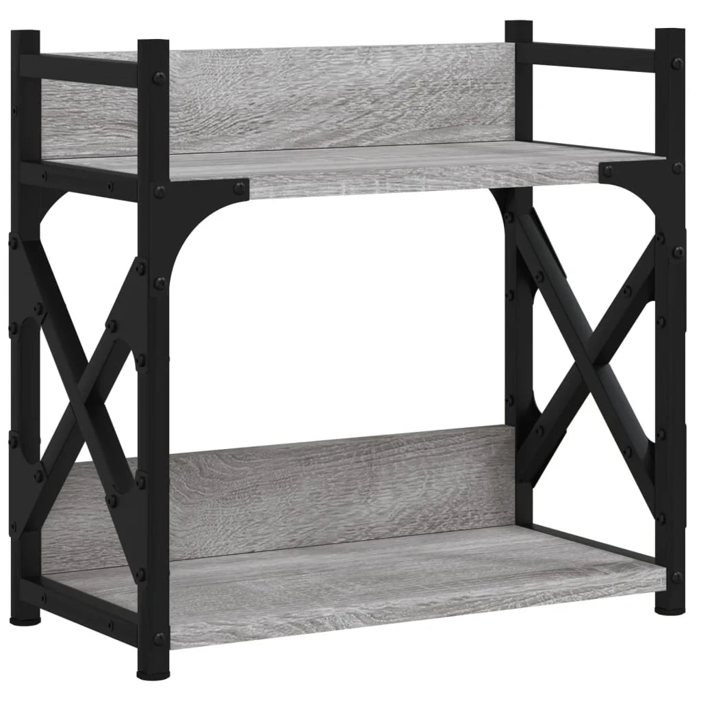 Sonoma Supporto per stampante a 2 livelli Scrivania/Mobile per ufficio 40 x 20 x 40 cm Grigio 02_0044794