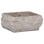 Lavabo quadrato 30x30x13 cm marmo grigio 02_0002820