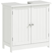 Mobiletto Sottolavabo Bagno 2 Ante Ripiano Regolabile ¨C Minimal ¨C Bianco 60x30x60 cm