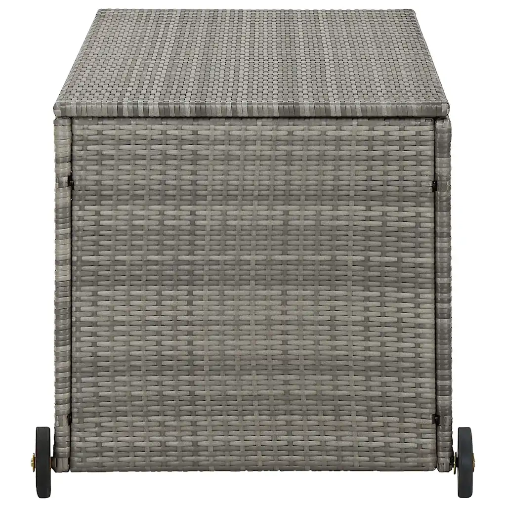 Contenitore da Giardino Grigio Chiaro 120x65x61 cm Polyrattan 310090