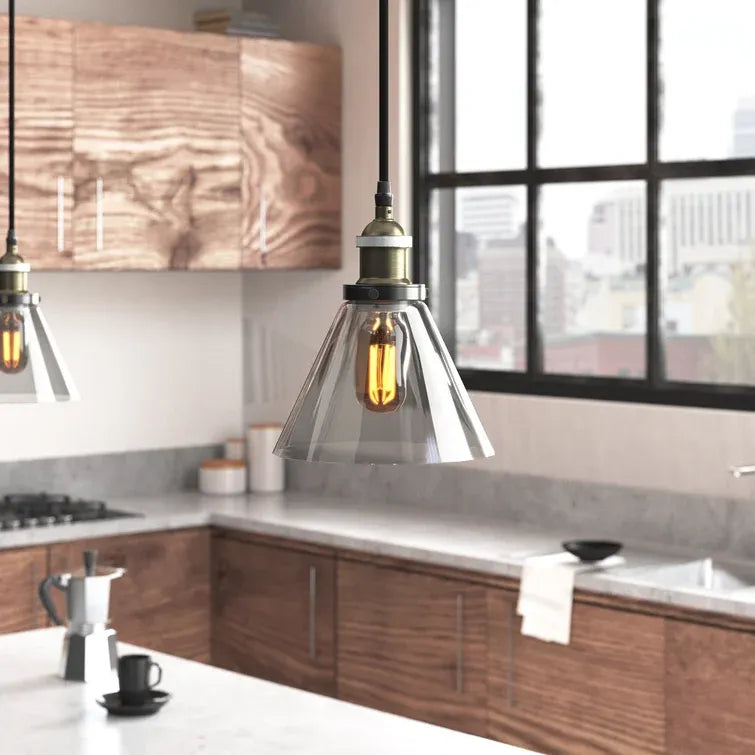 Lampada Da Soffitto Pensile Di Vetro Verto A Transparent APP042-1CP