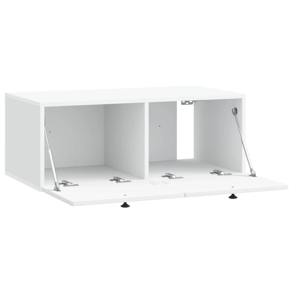 Mobile Porta TV da Muro Bianco 78,5 x 41 x 30 cm 898005