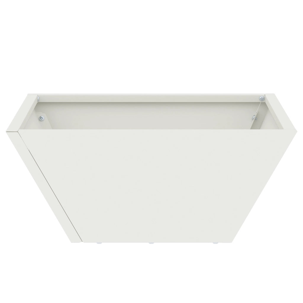 Set di Fioriere in Plastica Bianco Plastica 35 x 35 x 15 cm