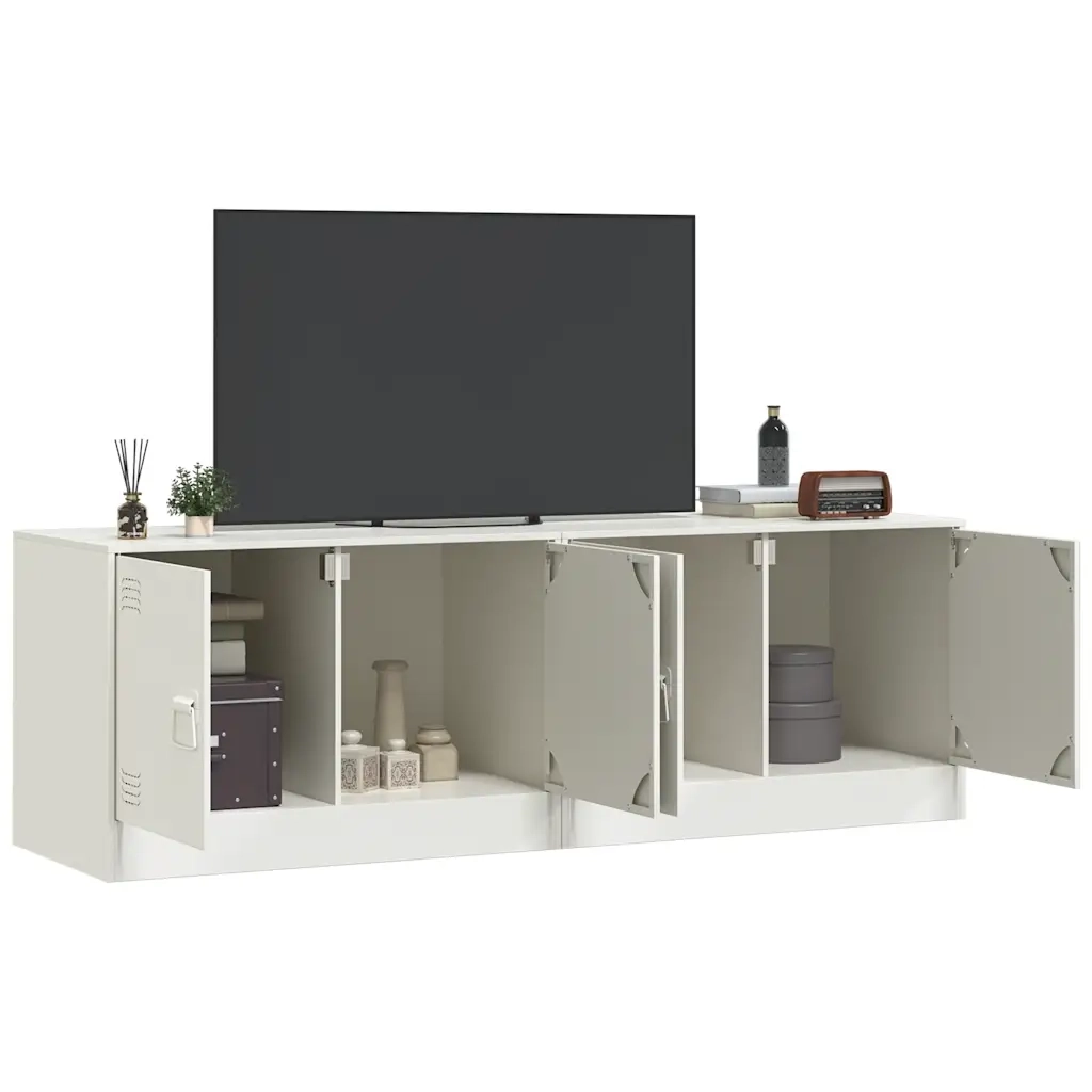 Mobili TV 2 pz Bianchi 67x39x44 cm in Acciaio 841642