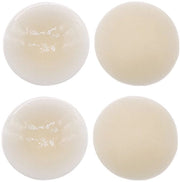2 paia di adesivi per seno - 7*7cm - adesivi per seno in silicone rigidi - adesivi per seno in silicone morbidi e riciclabili - adesivi per seno anti-bulbo - adesivi per seno femminili - adesivi per seno in silicone autoadesivi e trasparenti