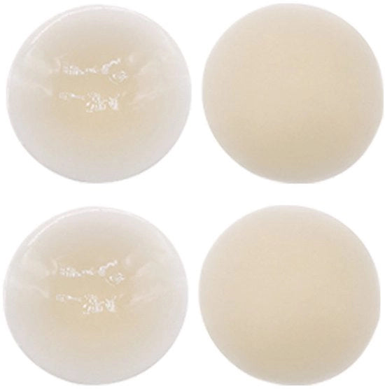 2 paia di adesivi per seno - 7*7cm - adesivi per seno in silicone rigidi - adesivi per seno in silicone morbidi e riciclabili - adesivi per seno anti-bulbo - adesivi per seno femminili - adesivi per seno in silicone autoadesivi e trasparenti