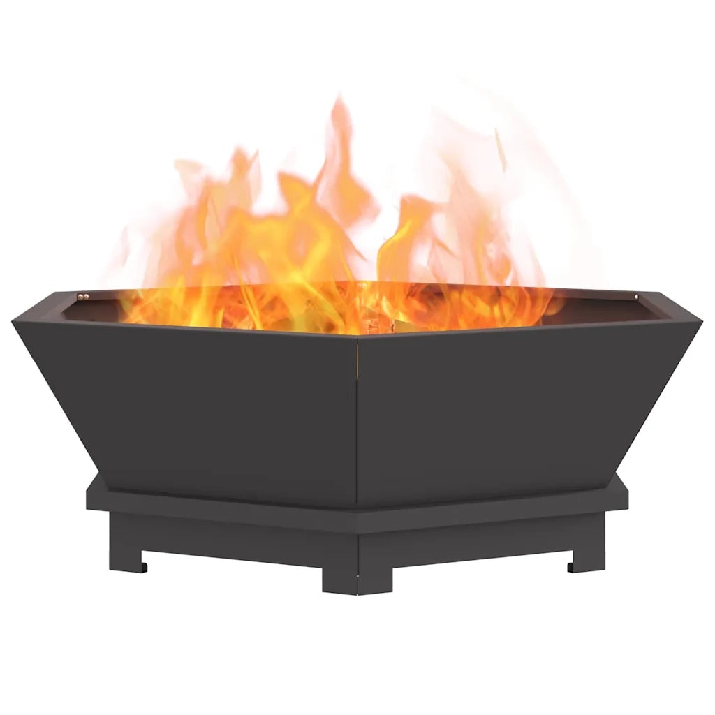 Focolare Nero 75 x 75 x 28 cm Acciaio CFW6833397