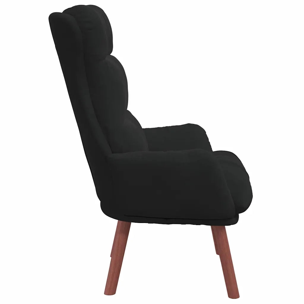 Poltrona | Sedia Relax Nero 69 x 74 x 93 cm Velluto