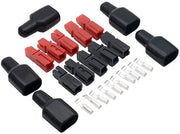 Connettori Power Pole Anderson Style - 5 paia - Alta qualità - Camicie di gomma per protezione - Collegamenti elettrici - Per uso sicuro