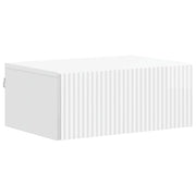 Mobiletto da notte a muro Bianco Lucido 49 x 34,5 x 20 cm 898453