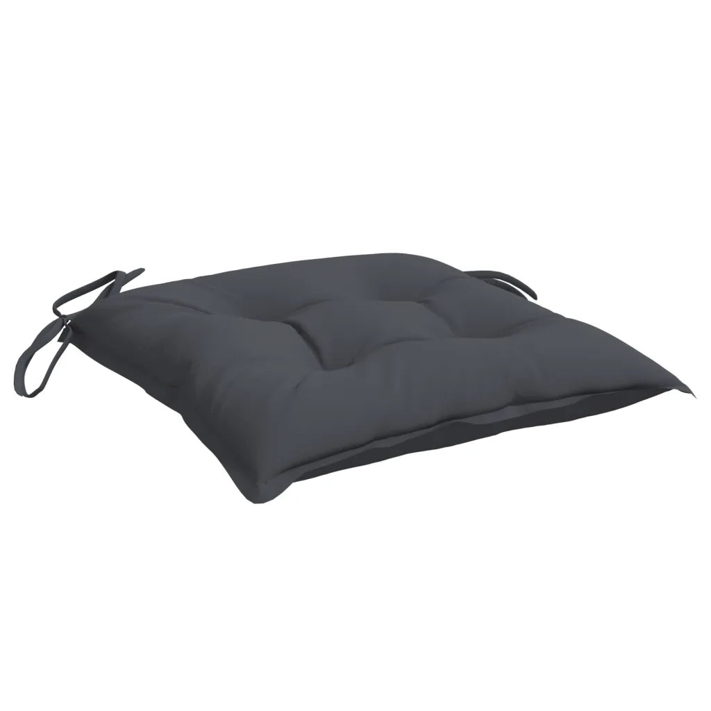 Cuscini per Sedia 4 pz Antracite 40x40x7 cm in Tessuto Oxford