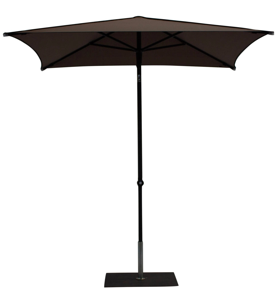 Ombrellone da Giardino 2x2 m Palo Ø38 mm in Alluminio Tessuto Dralon Acrilico Border Taupe