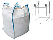 SACCONE IN POLIPROPILENE FONDO CHIUSO E BOCCA APERTA  cm.90x90x120  portata kg.1500