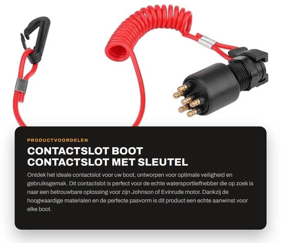 Contattore di alta qualità per veicoli - chiave di contatto - interruttore di avvio - lanyard di sicurezza - numero di riferimento OE sostitutivo 5005801