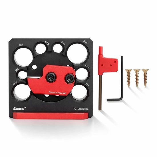 Ferramenta per forare 8 fori - Impastatrice per metallo - Aiuto per lavorazione del legno - Lega di alluminio - Inserimento di metalli duri - Blocco di 4 giri con lame rotanti - Impastatrice per metallo