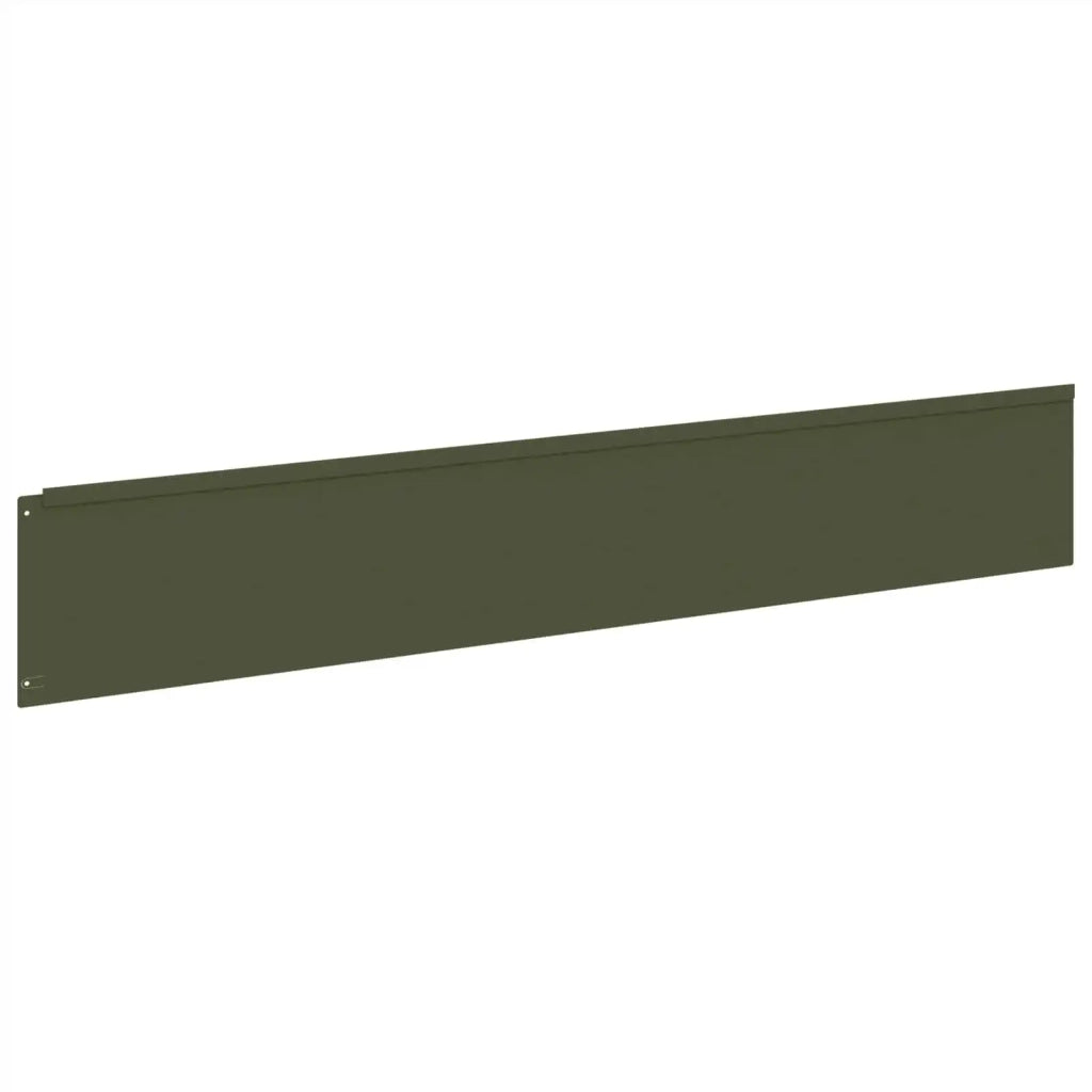 Bordura per Prato 30 pz 100 x 18 cm Acciaio Verde Oliva 8008844