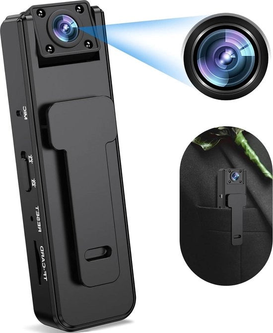 Cassa Segreta Mini con Clip - 1080p HD Video e Audio con Registrazione Notturna - Obiettivo 180° con Regolazione della Lente