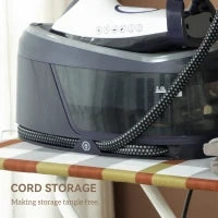 Ferro da Stiro 2800W 100 g/min, Funzione ECO, Suola in Ceramica, Doppio Strato Anticalcare, Serbatoio Estraibile 2 L, Blu