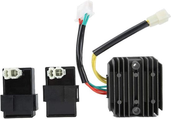 Regolatore di alta potenza per avviamento con intensità energetica, costruito con ABS e alluminio, con sistema CDI.