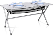 Tavolo da campeggio resistente alle intemperie - tavolo da campeggio in alluminio - 1 pezzo - 140 x 80 cm