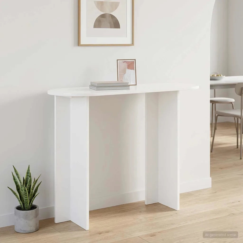 Tavolo consolle Bianco 100 x 39,5 x 75 cm Legno ingegnerizzato