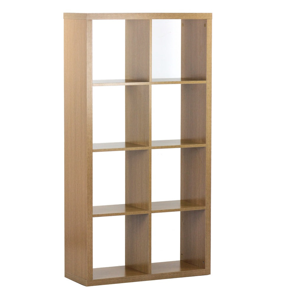Libreria 8 Ripiani 77x147x30 cm in Legno MDF Effetto Rovere
