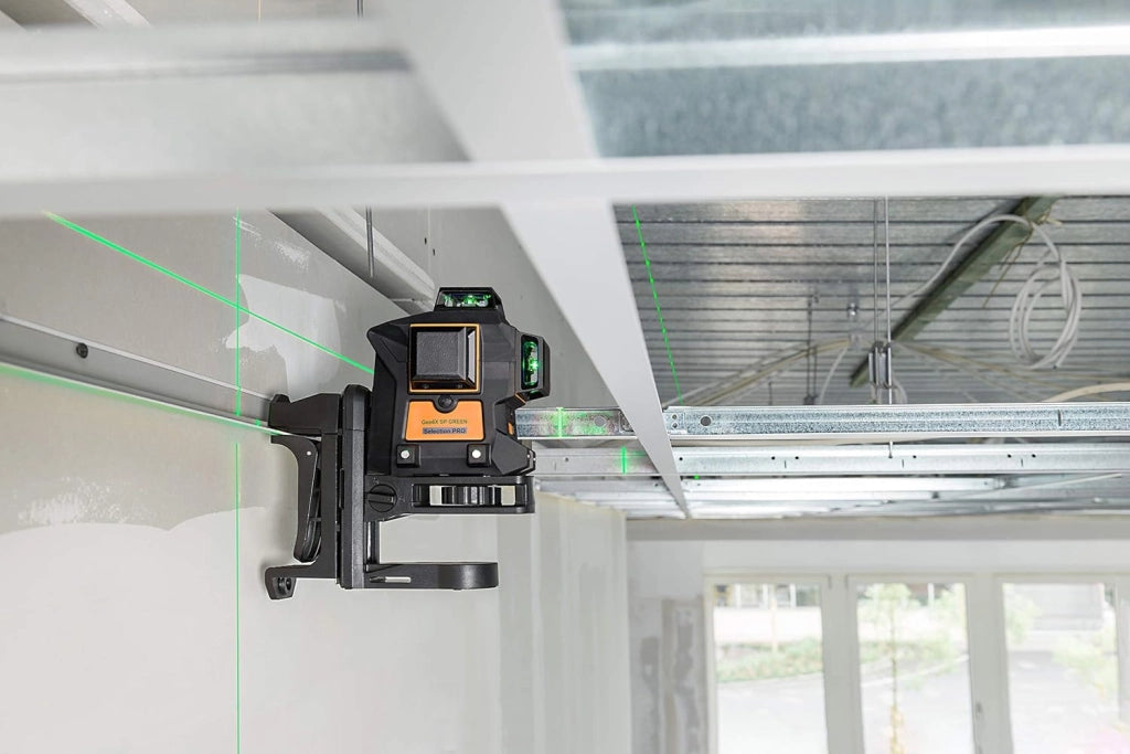 Kit completo di laser multilinea verde 3 x 360° 6 visibilità trasversale 80m - Geo6X SP GREEN KIT