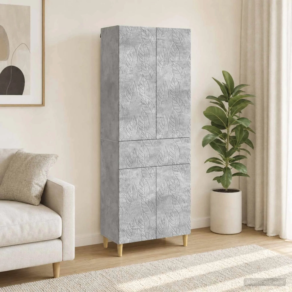 Set di armadi 2 pcs Grigio Cemento Legno ingegnerizzato 3416748
