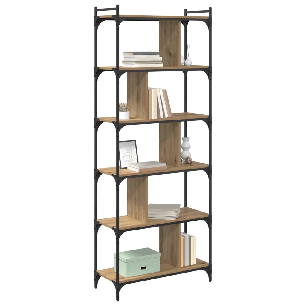 Libreria rovere artigianale 76 x 32 x 192 cm Legno multistrato 882170