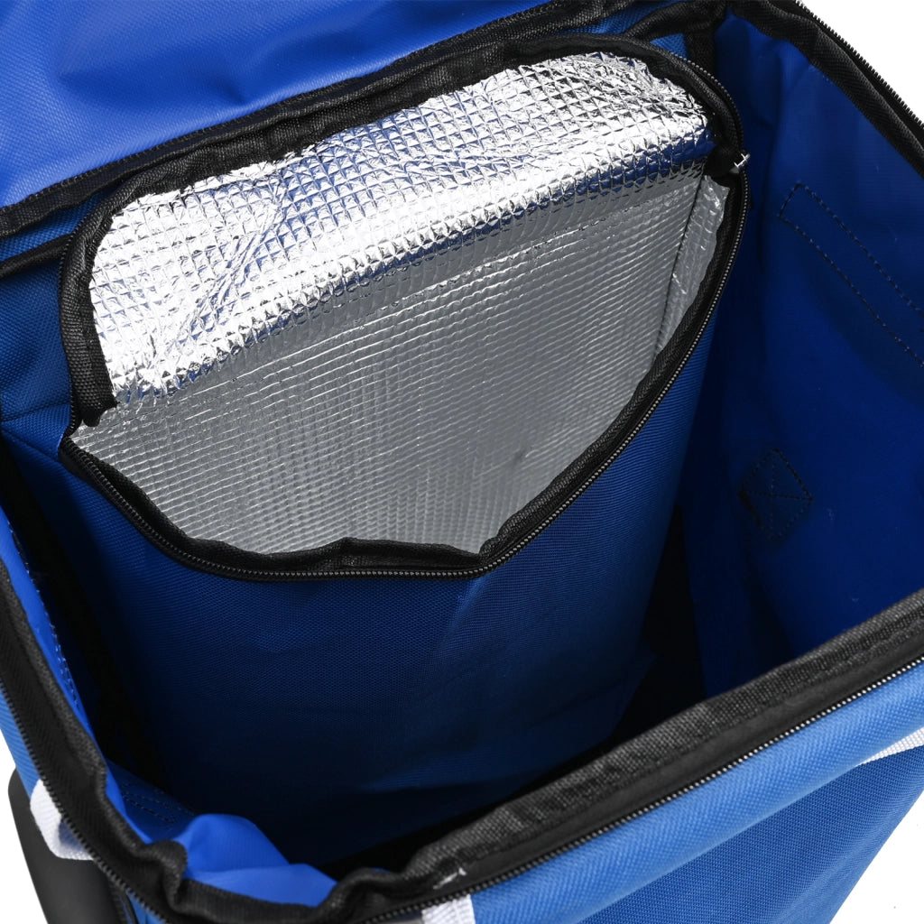 Carrello della spesa  con ruote e manico regolabile Blu 40 L