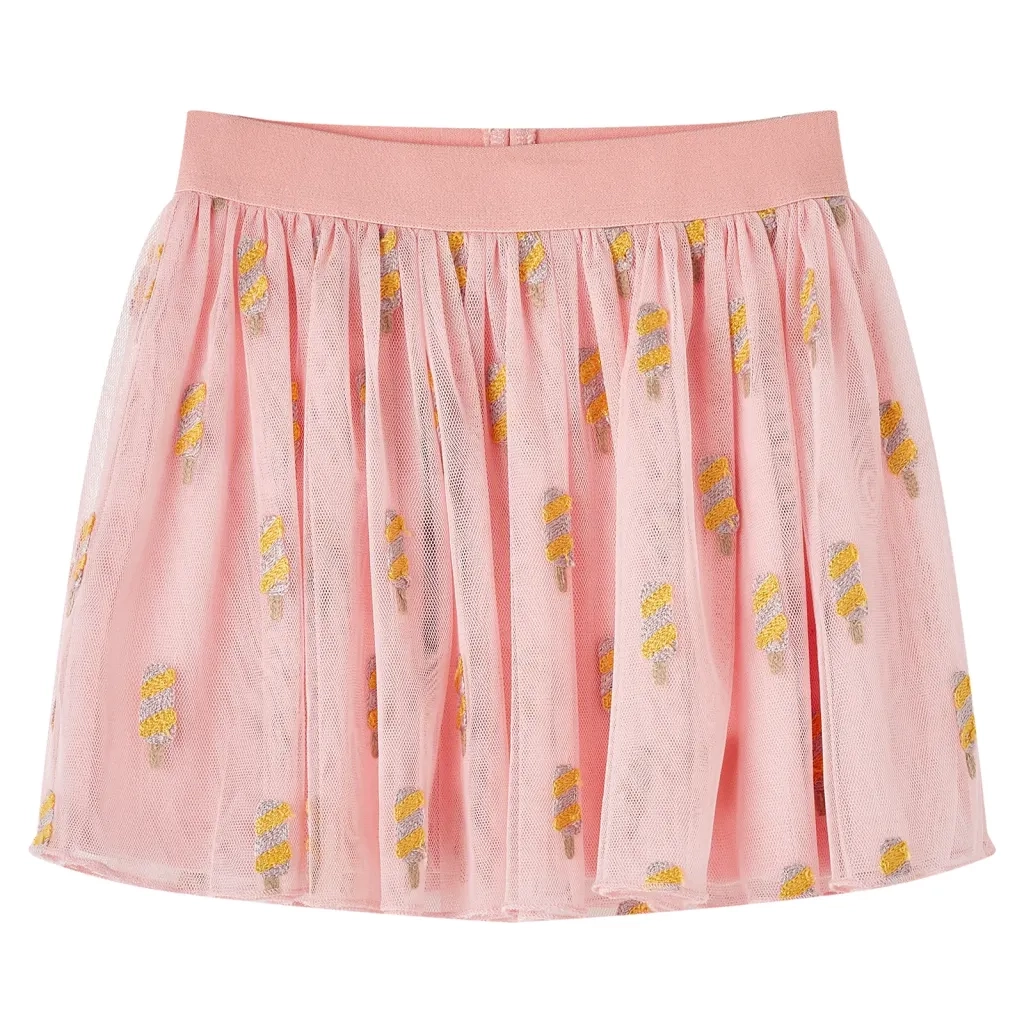 Gonna da Bambina con Tulle Rosa Chiaro 116 14639