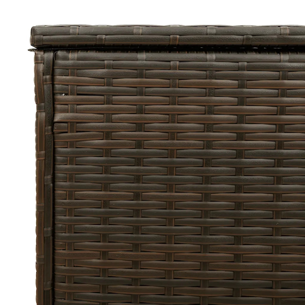 Scatola per Cuscini da Esterno Marrone 100x55x55,5cm Polyrattan CFW9795826
