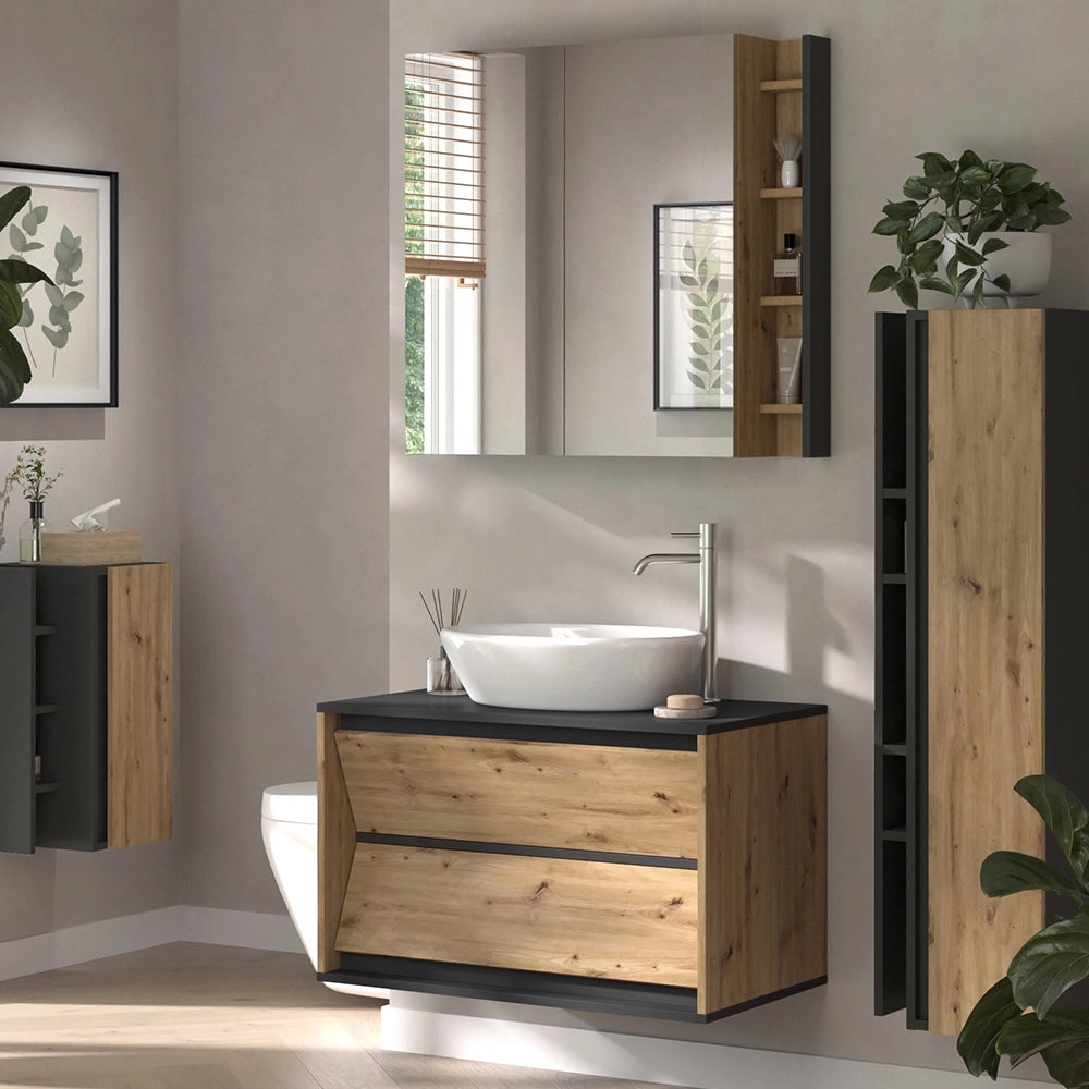 Vicco Set di mobili da bagno Artigiano 4 parti