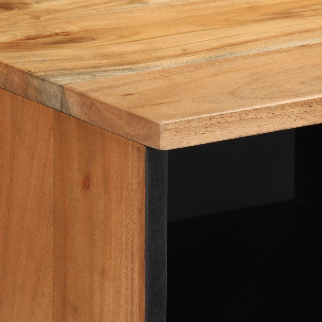 Mobile TV  100x33,5x46 cm in legno massello di acacia