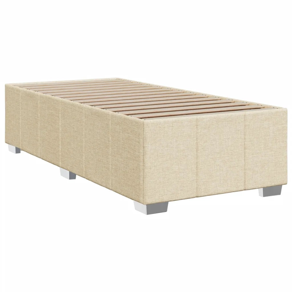 vidaXL Giroletto senza Materasso Crema 90x190 cm in Tessuto