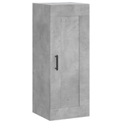 Armadietto a Muro | Mobile a Parete Grigio Cemento 34,5x34x90 cm Legno Multistrato