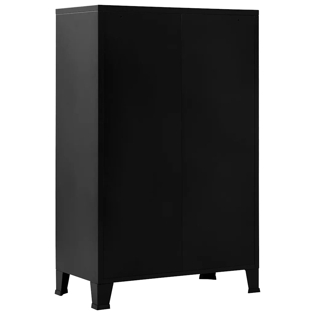Armadio Classificatore Industriale Nero 75x40x120 cm in Acciaio  cod mxl 67498