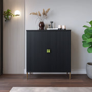 Madia Wallis, Credenza Cassetti, 104x40x129h cm Nero