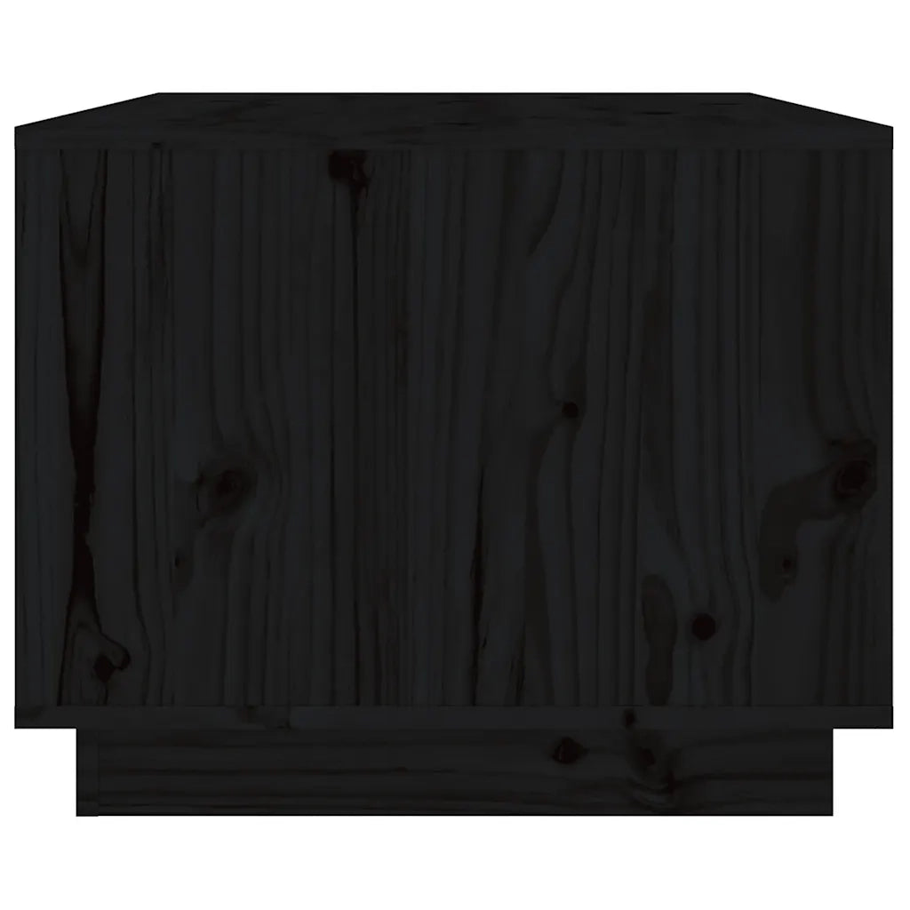 Tavolino da salotto | Tavolino da caff¨¨ | Tavolino da Soggiorno Nero 80x50x40 cm Legno Massello di Pino