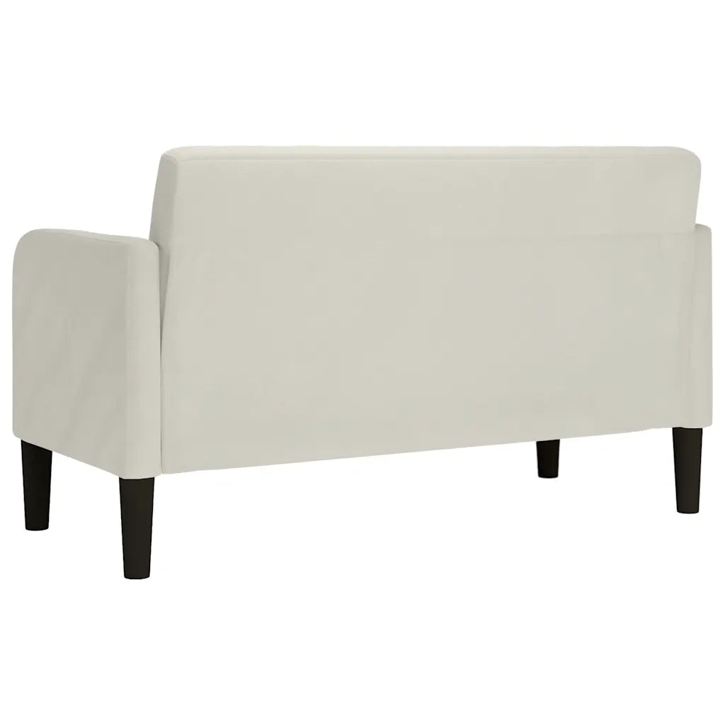 Divano Divanetto Crema 109 cm in Velluto 4100594