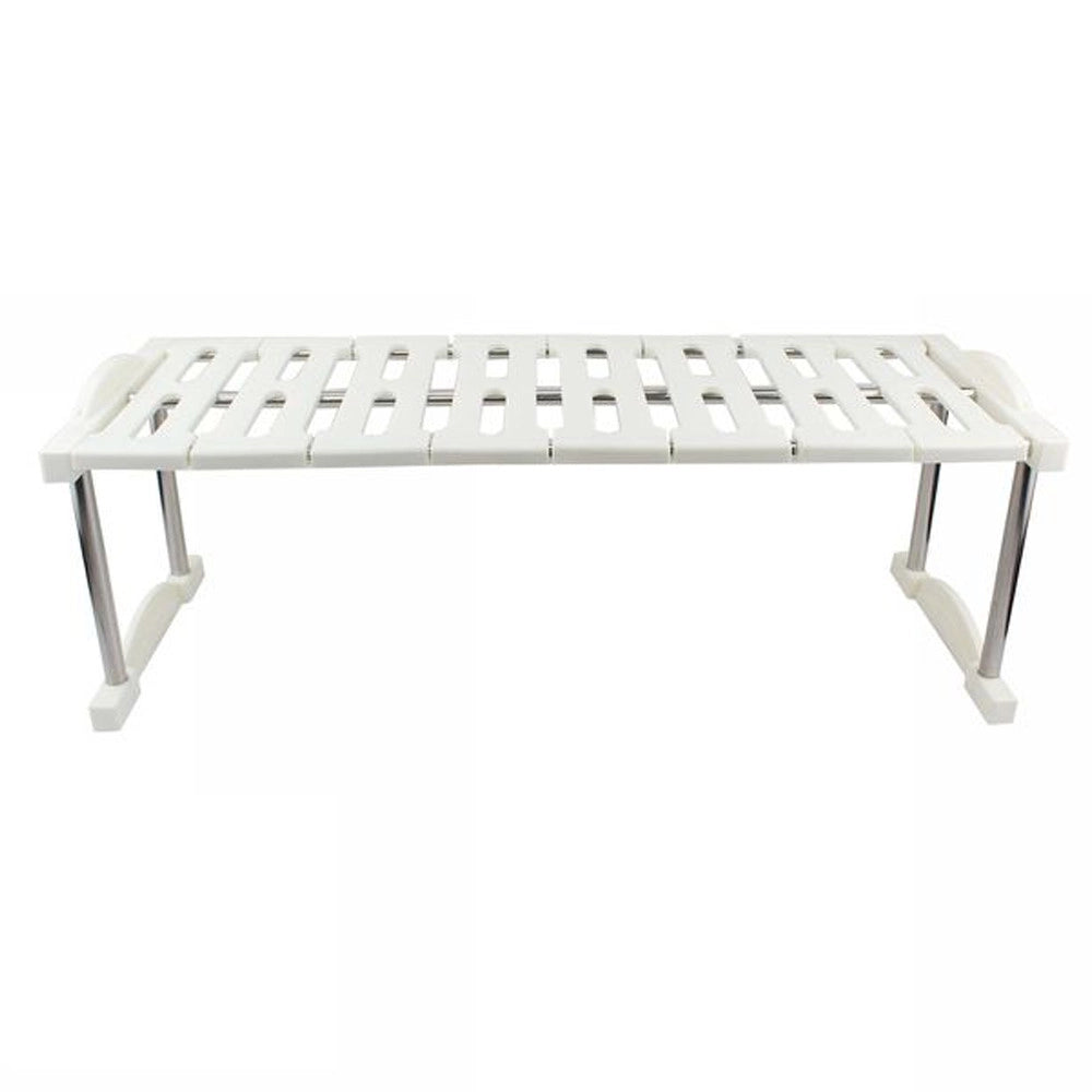 Trade Shop - Mensola Sovrapponibile Salvaspazio Organizer Impilabile Armadio Mobili 65x24x20 -