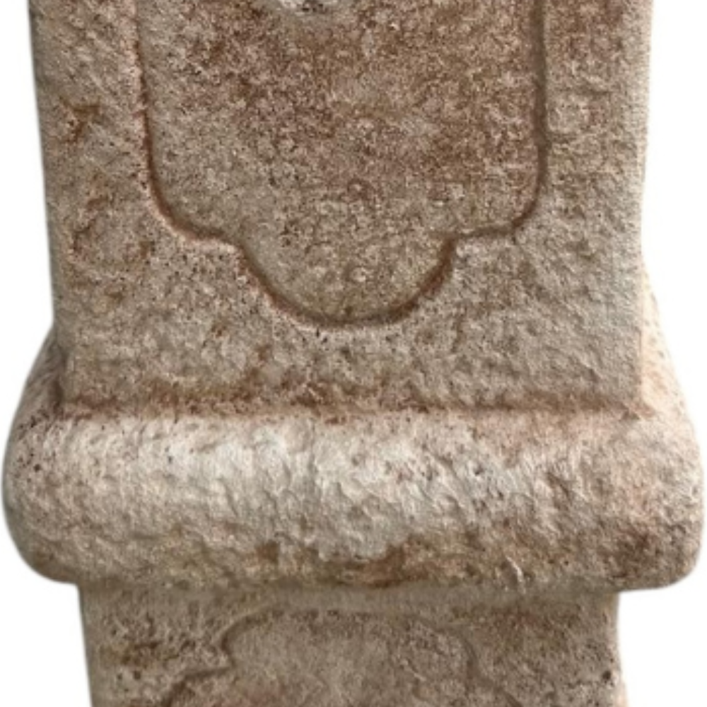 Fontana calcestruzzo cemento senza rubinetto 63x50xh.109cm modello castello