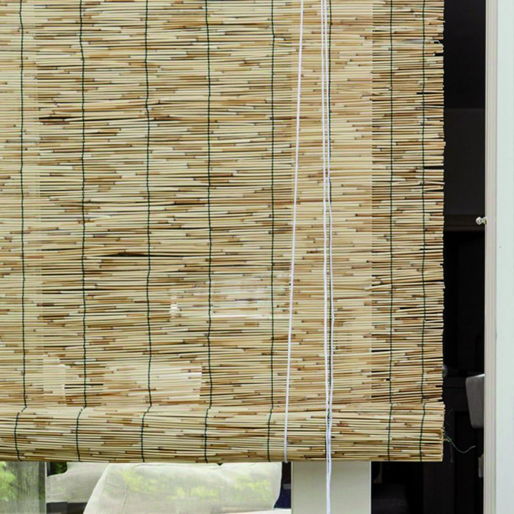 ARELLE STUOIA IN CANNICCIO NATURALE CON CARRUCOLA cm. 120x260 h