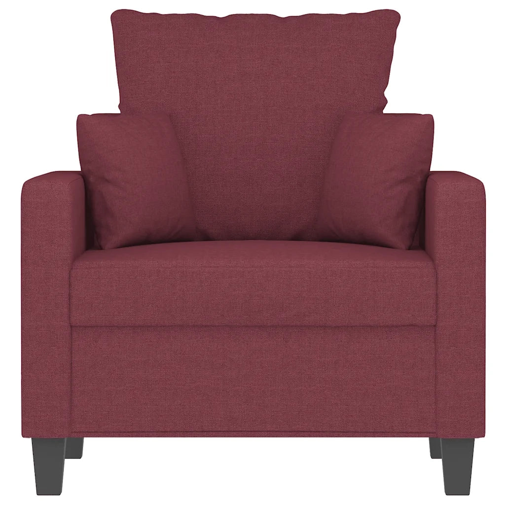 Poltrona Rosso Vino 60 cm in Tessuto 359257