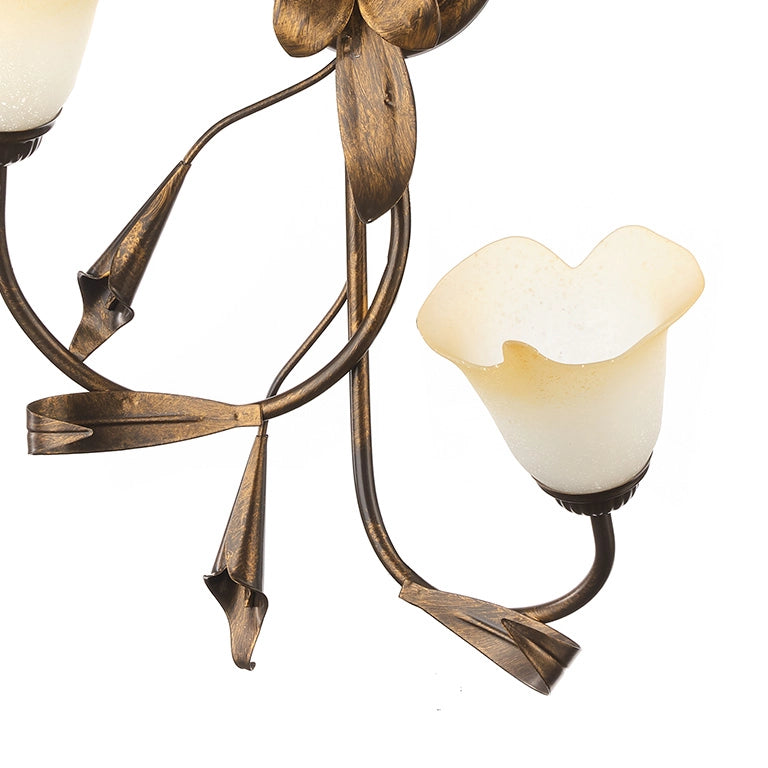 Plafoniera 4 luci Lucrezia Bronzo