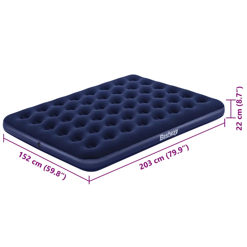 Best Way Letto ad Aria Blu 203 x 152 x 22 cm PVC 42007935