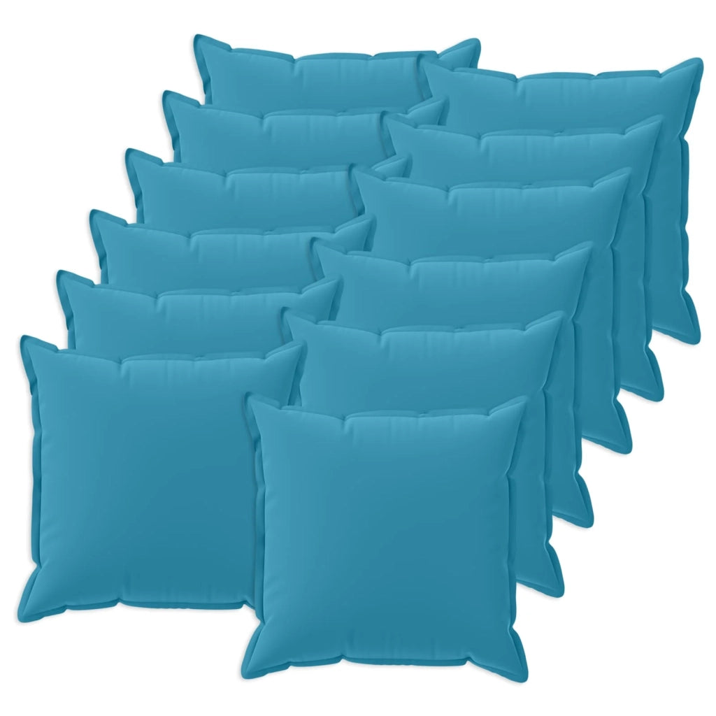 Federa 12 pcs HOUTEN Azzurro 50 x 50 cm Poliestere 919218