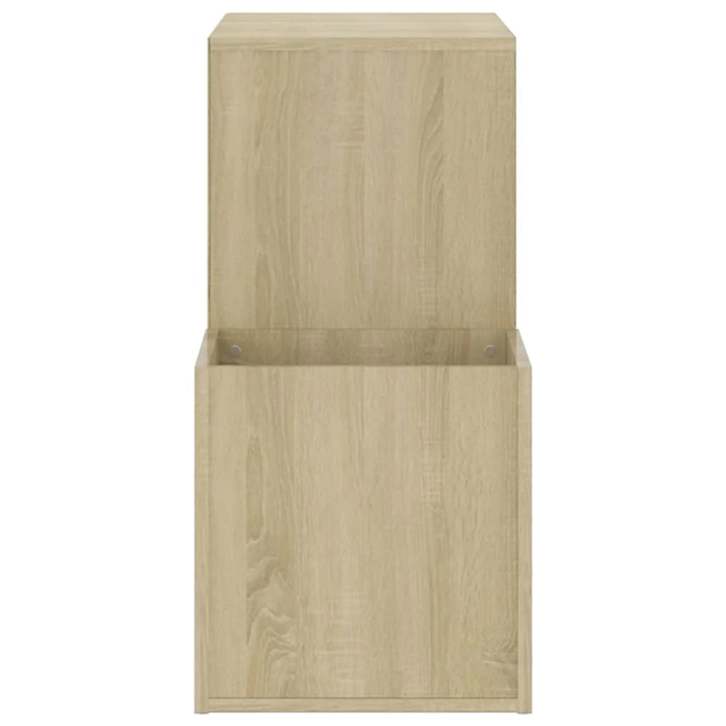 Scarpiera mobiletto portascarpe mobile per ingresso corridoio soggiorno legno ingegnerizzato Sonoma marrone 02_0021757