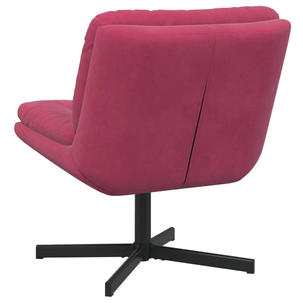 Poltrona Relax con Base Girevole Rosso Vino 63 x 75 x 76 cm 42007364