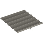 Tetto di Ricambio per Gazebo 3x3 m con 10 Fori di Drenaggio in Poliestere Grigio Chiaro